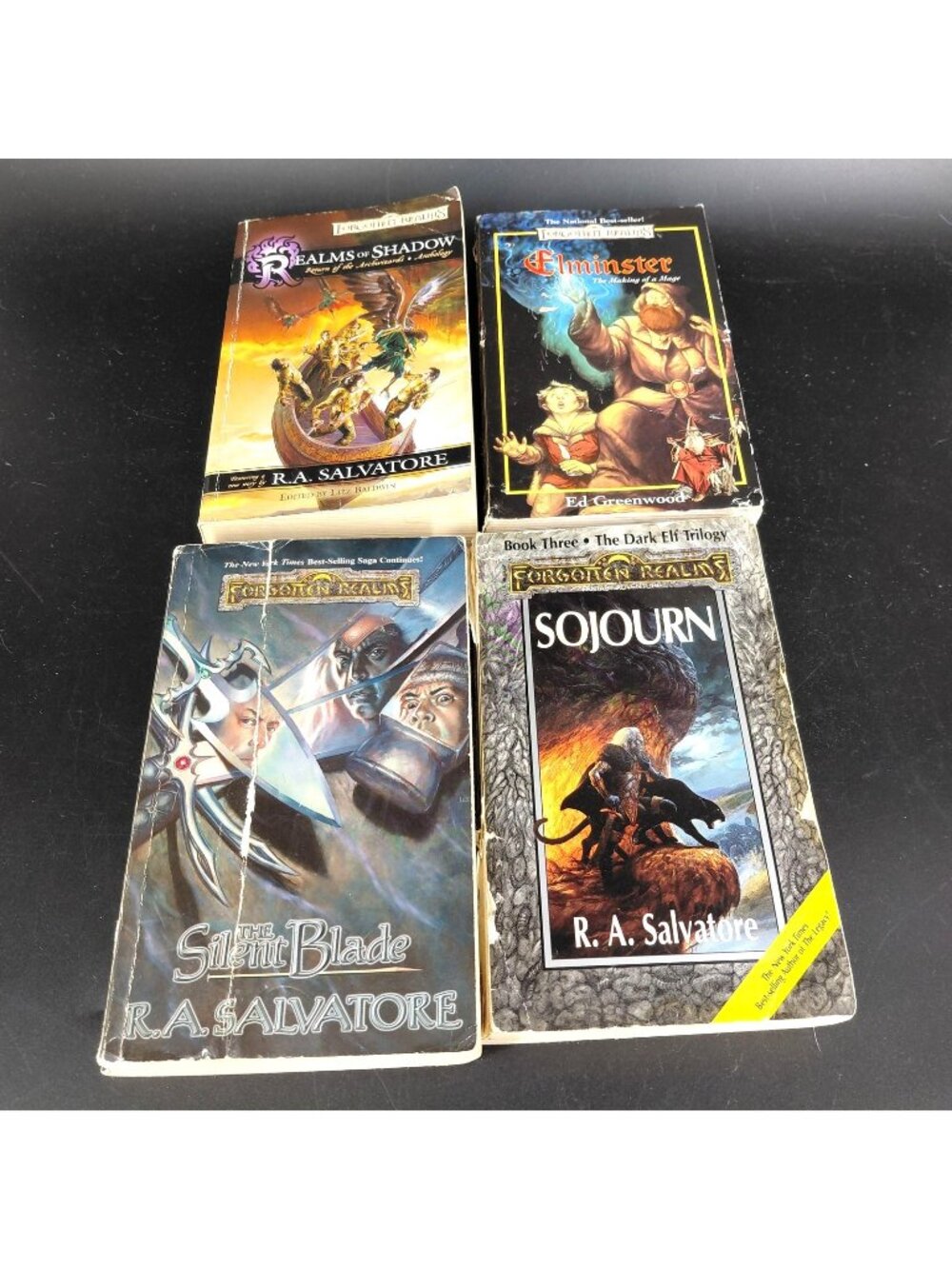 Vintage Forgotten Realms Fantasy Lot 4 R A Salvatore Wizards Paperback 1990s